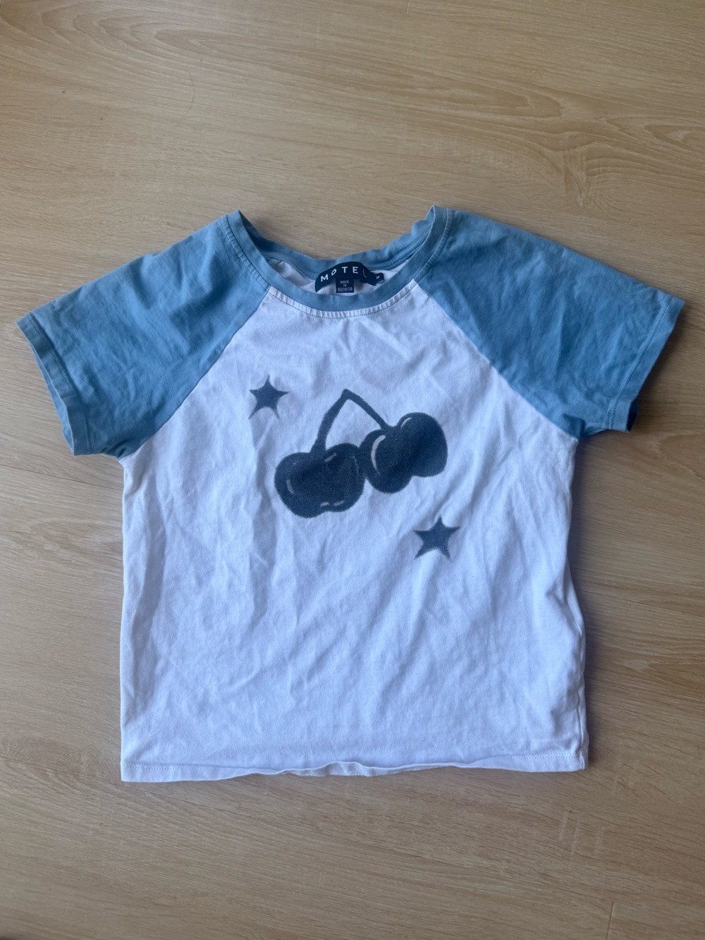 Motel Rocks Baby Tee Cherry Graphic